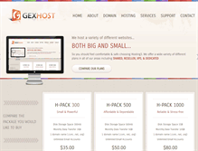 Tablet Screenshot of gexhost.com